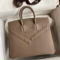 Hermes Shadow Birkin Bag Swift 25 Fully Handmade H92032 - Default Title - View 1