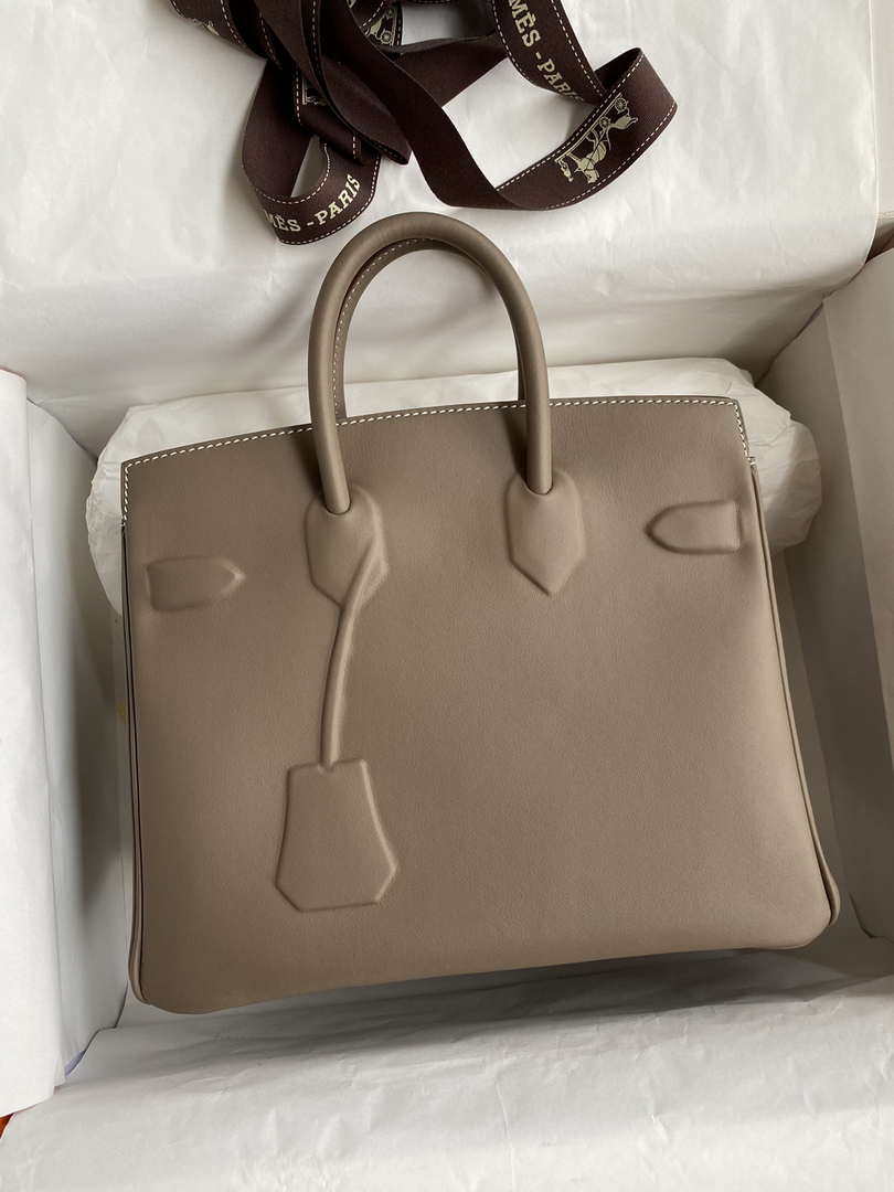 Hermes Shadow Birkin Bag Swift 25 Fully Handmade H92032