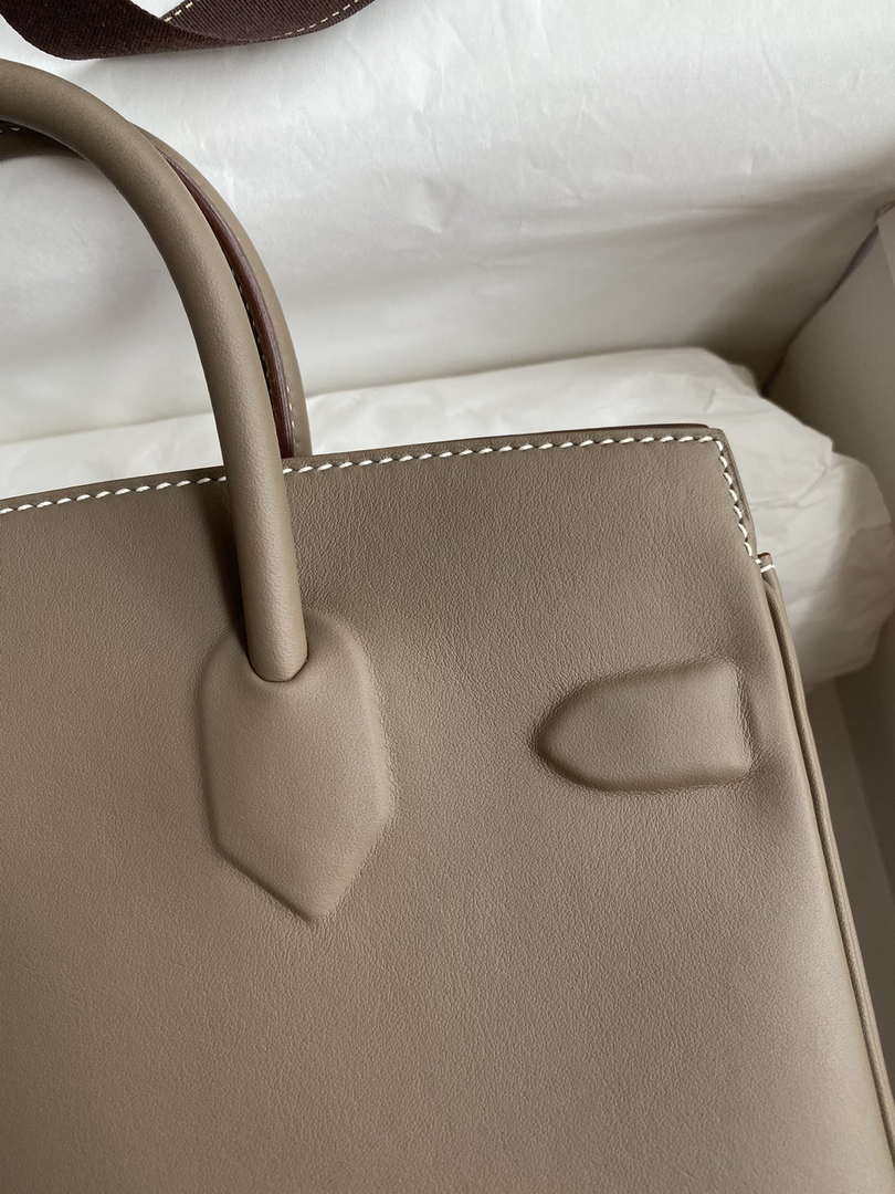 Hermes Shadow Birkin Bag Swift 25 Fully Handmade H92032