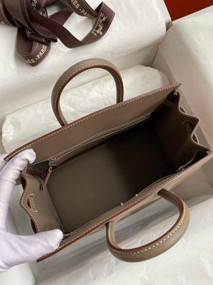 Hermes Shadow Birkin Bag Swift 25 Fully Handmade H92032 - Default Title - View 6