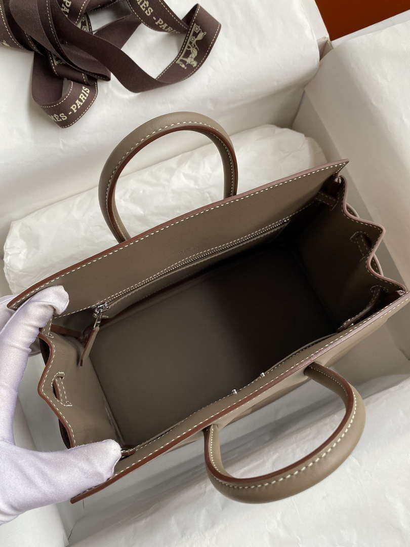 Hermes Shadow Birkin Bag Swift 25 Fully Handmade H92032