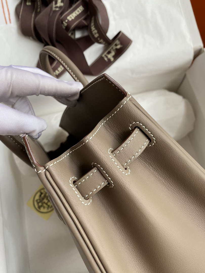 Hermes Shadow Birkin Bag Swift 25 Fully Handmade H92032