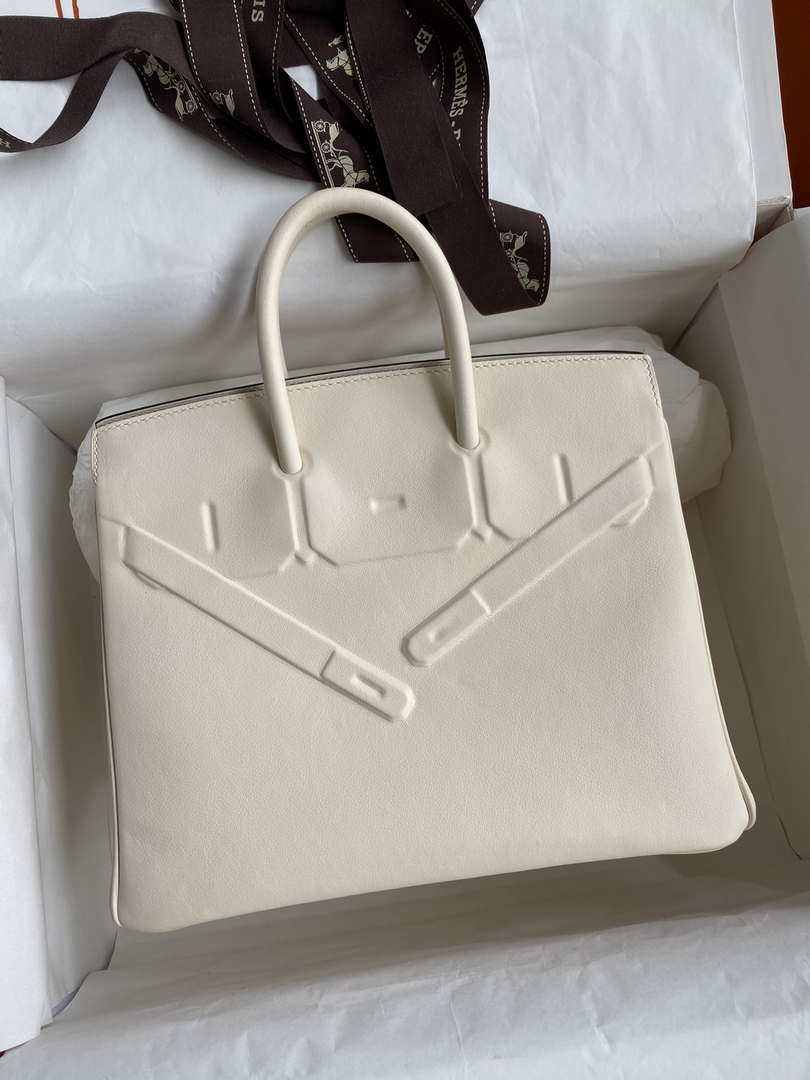 Hermes Shadow Birkin Bag Swift 25 Fully Handmade H92033