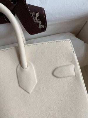 Hermes Shadow Birkin Bag Swift 25 Fully Handmade H92033 - Default Title - View 3