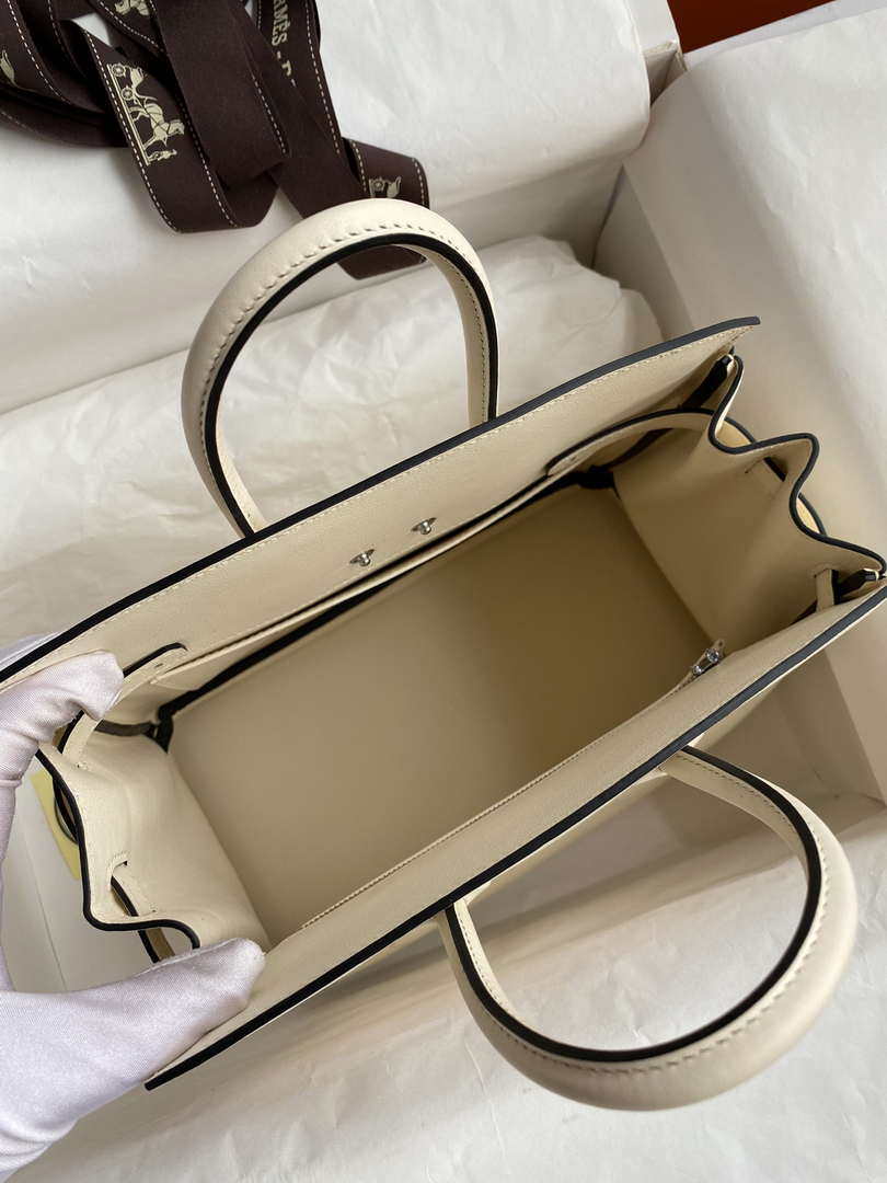 Hermes Shadow Birkin Bag Swift 25 Fully Handmade H92033