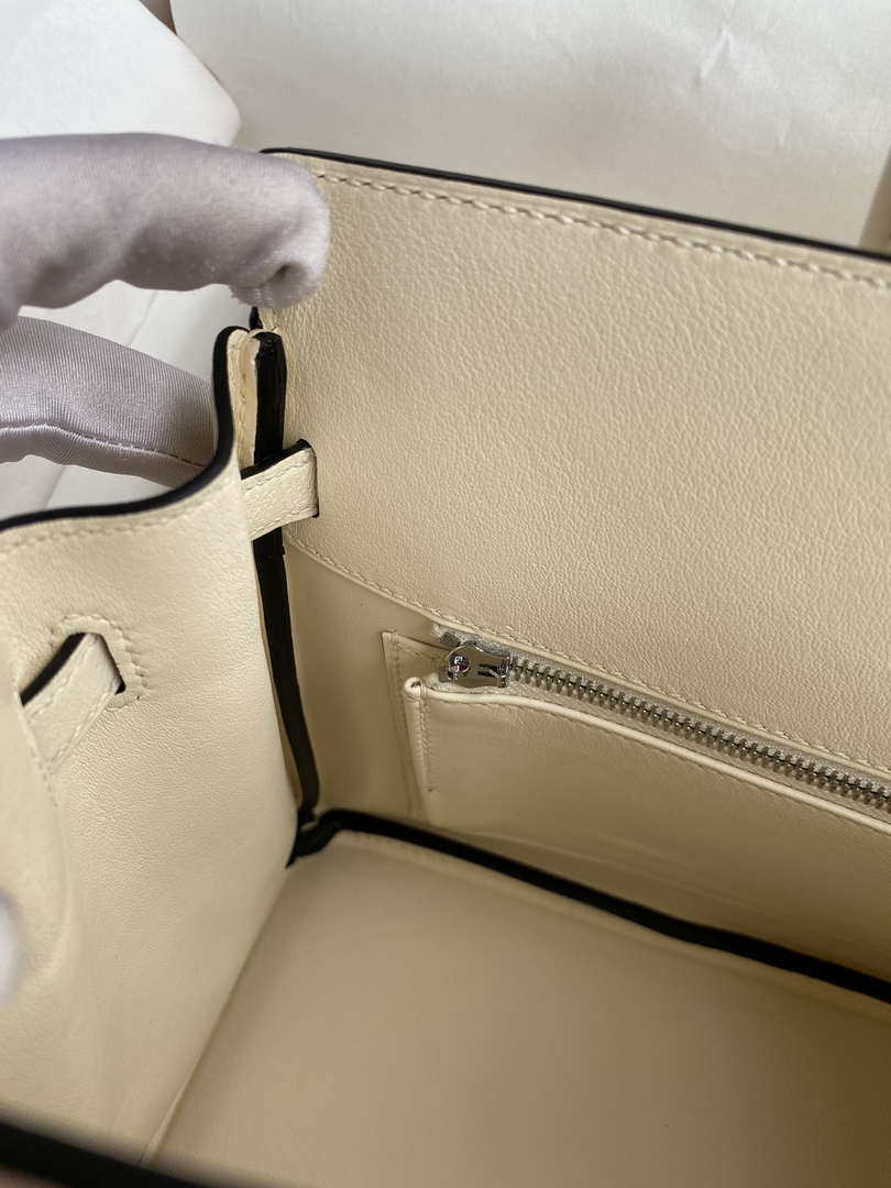 Hermes Shadow Birkin Bag Swift 25 Fully Handmade H92033