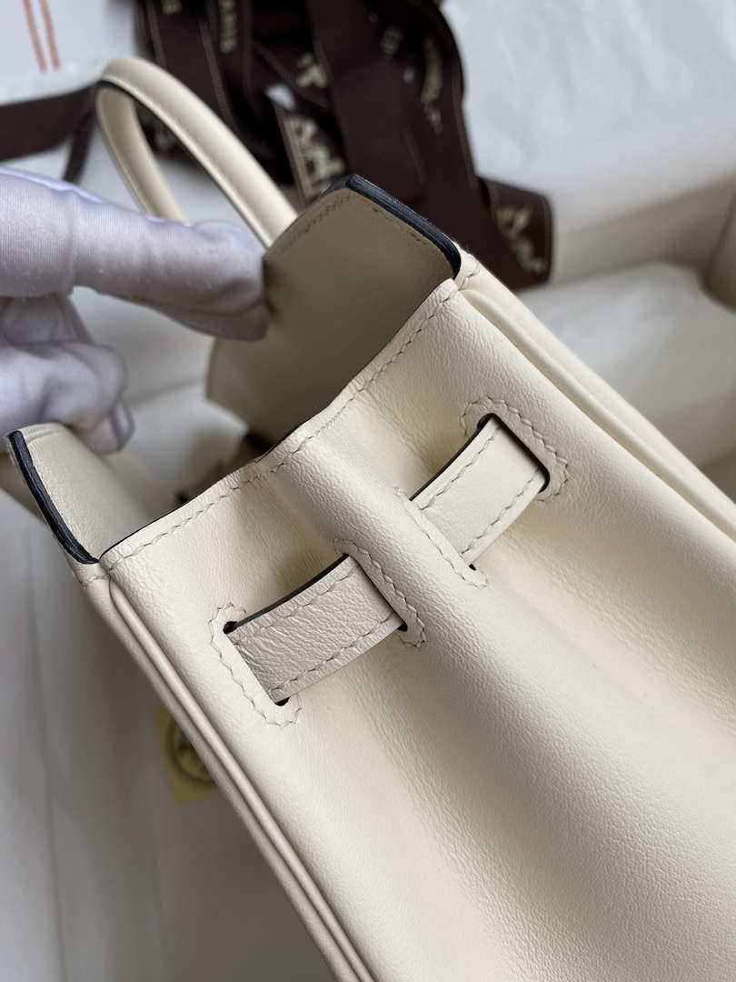 Hermes Shadow Birkin Bag Swift 25 Fully Handmade H92033