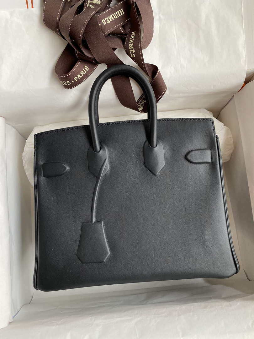 Hermes Shadow Birkin Bag Swift 25 Fully Handmade H92034