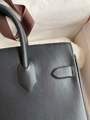 Hermes Shadow Birkin Bag Swift 25 Fully Handmade H92034 - Default Title - View 3