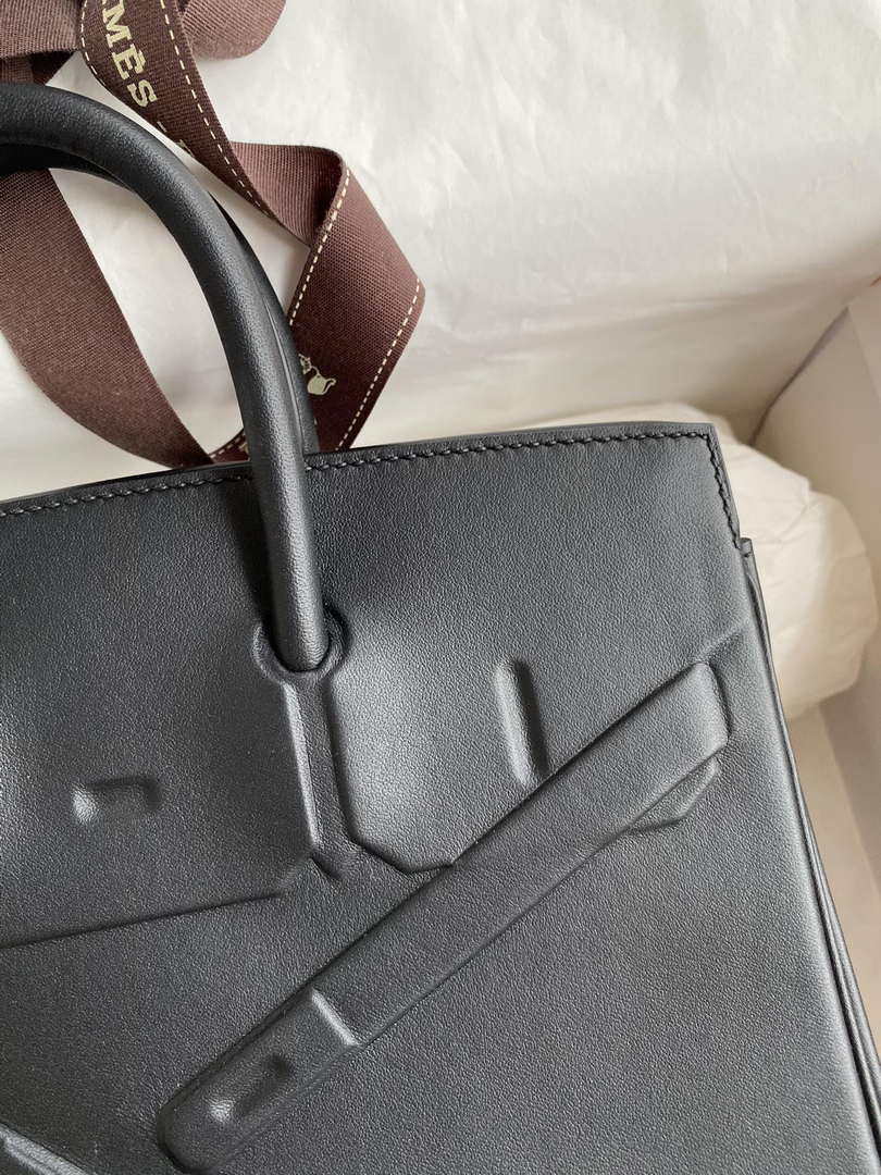 Hermes Shadow Birkin Bag Swift 25 Fully Handmade H92034