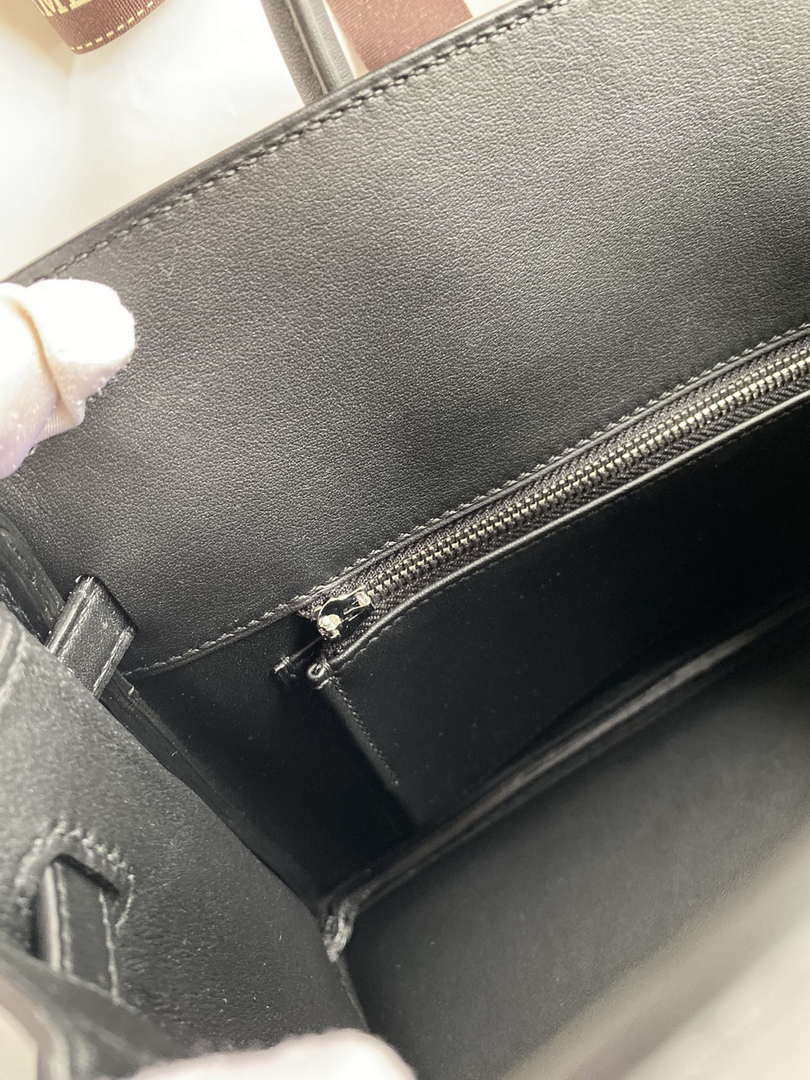Hermes Shadow Birkin Bag Swift 25 Fully Handmade H92034