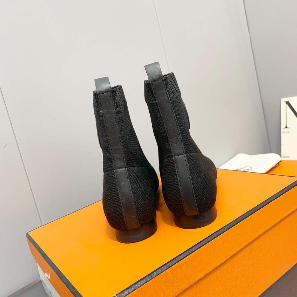 Hermes Shoes H212162Z Duo Ankle Boot Black