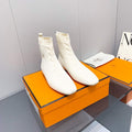 Hermes Shoes H212163Z Duo Ankle Boot Beige - 35 - View 1