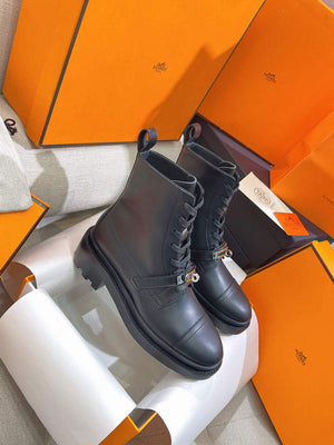 Hermes Shoes H222070Z Funk Ankle Boot Black - 35 - View 2
