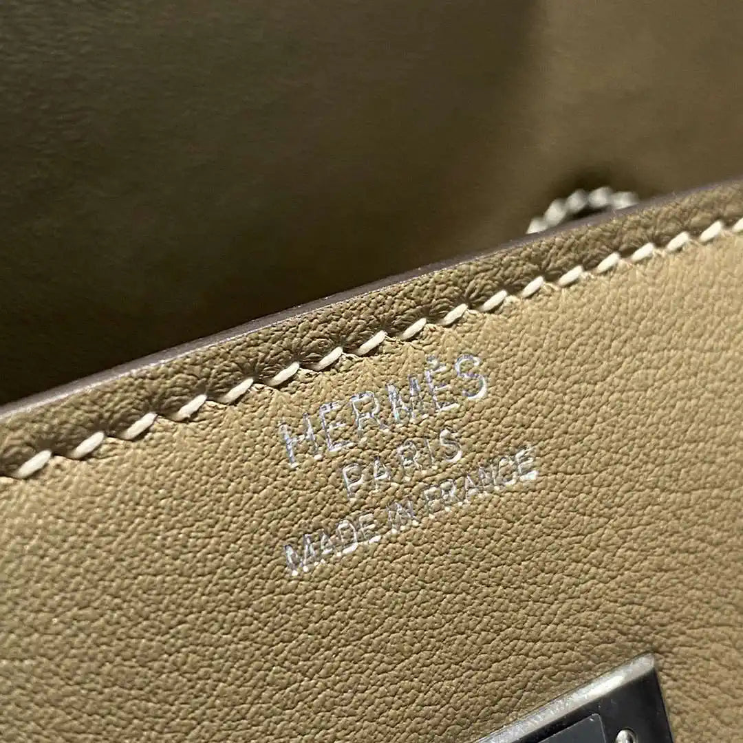 Hermes Shoulder Birkin 29 Etoupe Evercolor Palladium Hardware H92202