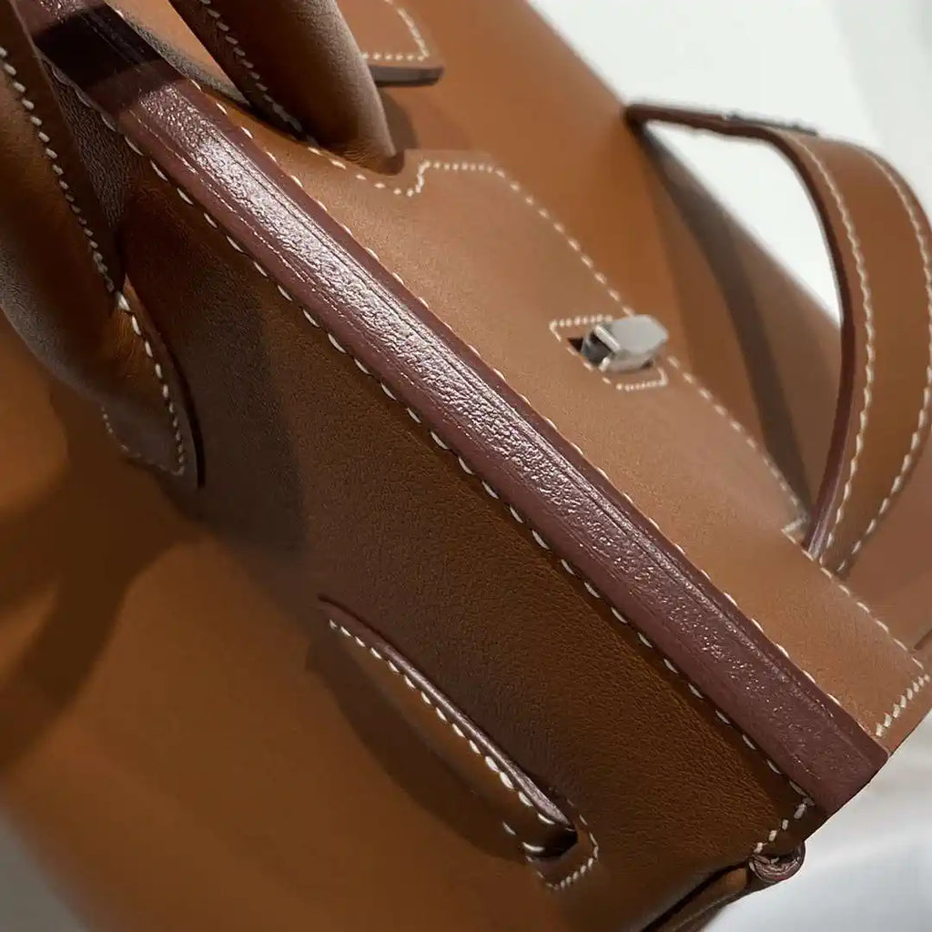 Hermes Shoulder Birkin 29 Etoupe Evercolor Palladium Hardware H92203