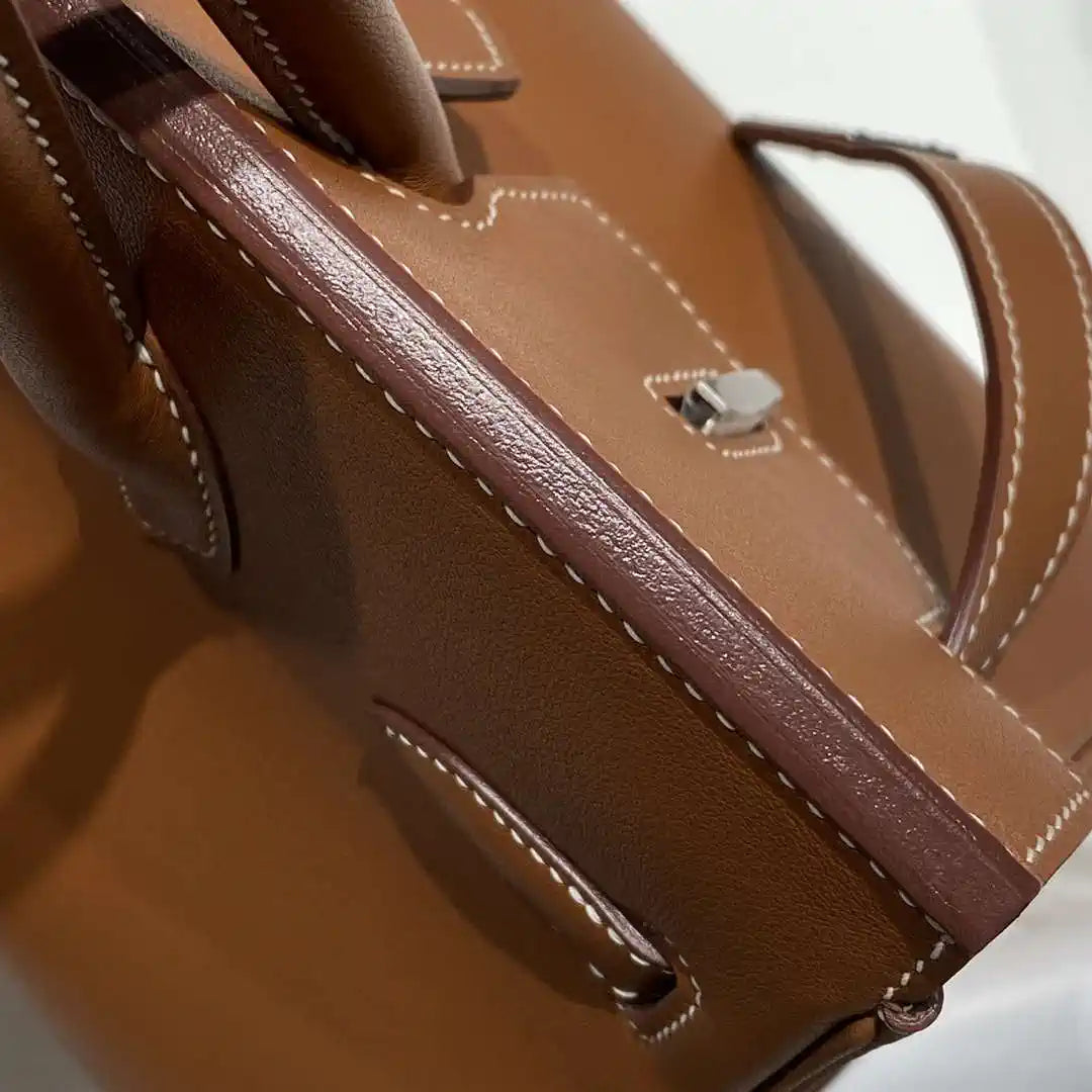 Hermes Shoulder Birkin 29 Etoupe Evercolor Palladium Hardware H92203