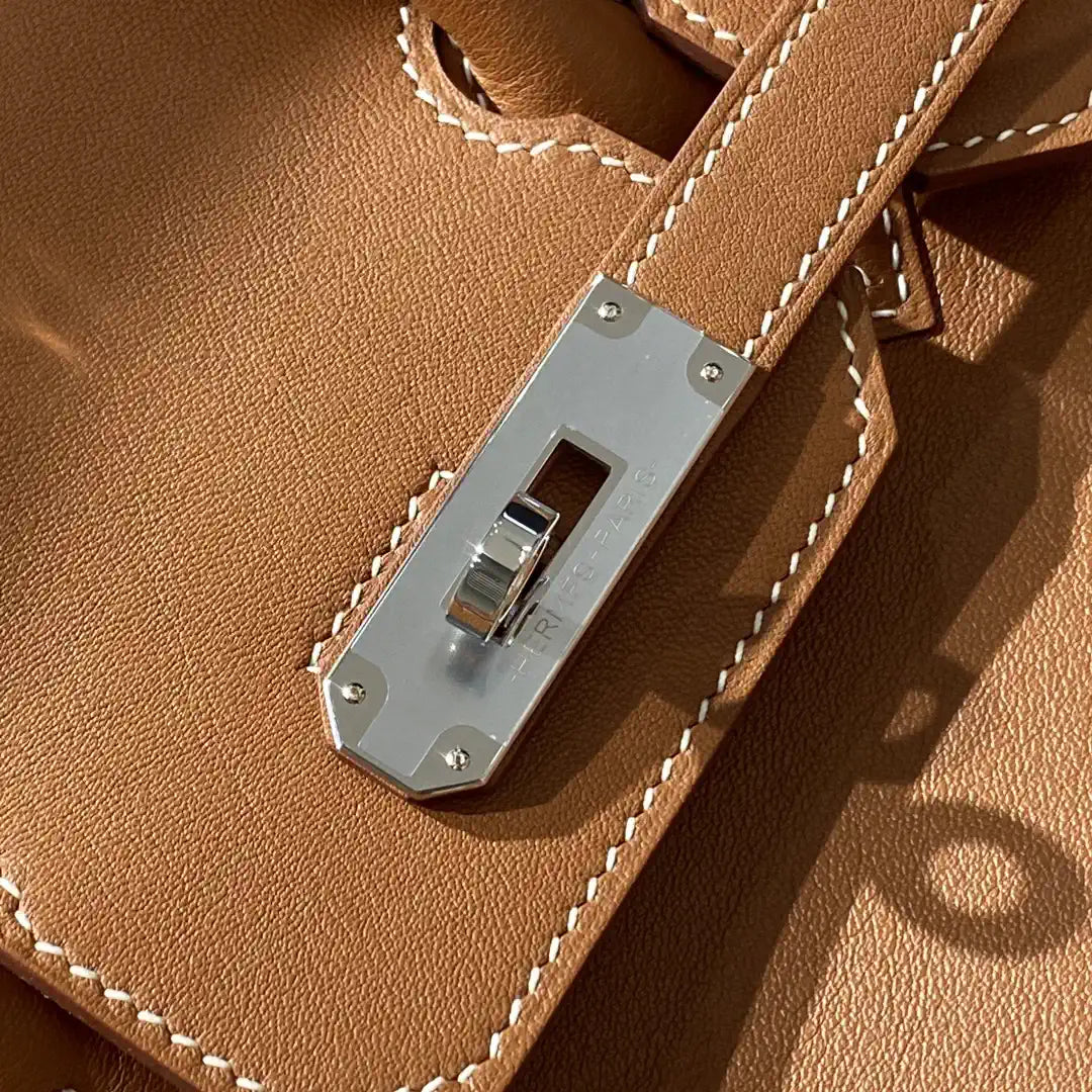 Hermes Shoulder Birkin 29 Etoupe Evercolor Palladium Hardware H92203