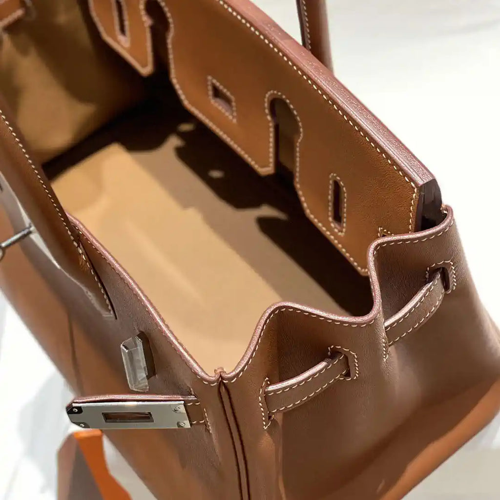 Hermes Shoulder Birkin 29 Etoupe Evercolor Palladium Hardware H92203