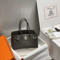 Hermes Shoulder Birkin 29 Etoupe Evercolor Palladium Hardware H92204