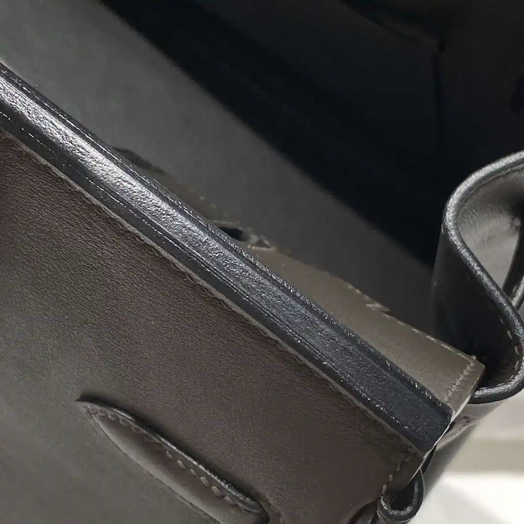 Hermes Shoulder Birkin 29 Etoupe Evercolor Palladium Hardware H92204