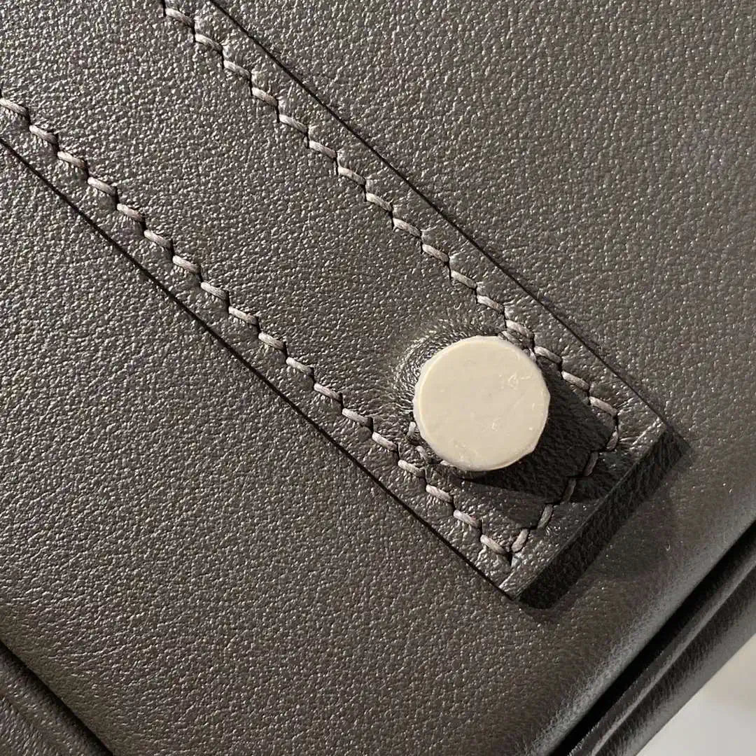 Hermes Shoulder Birkin 29 Etoupe Evercolor Palladium Hardware H92204