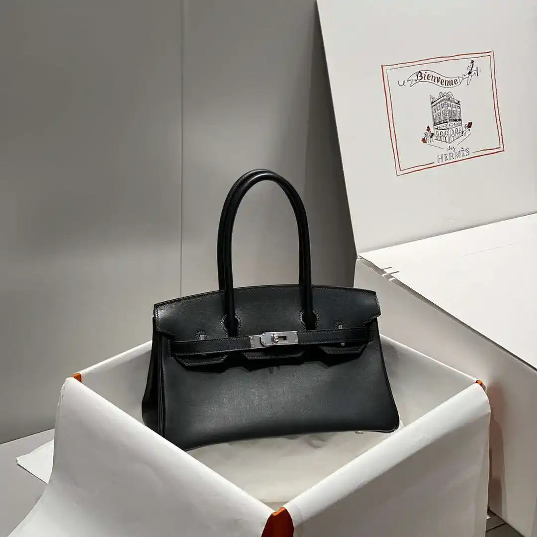 Hermes Shoulder Birkin 29 Etoupe Evercolor Palladium Hardware H92205