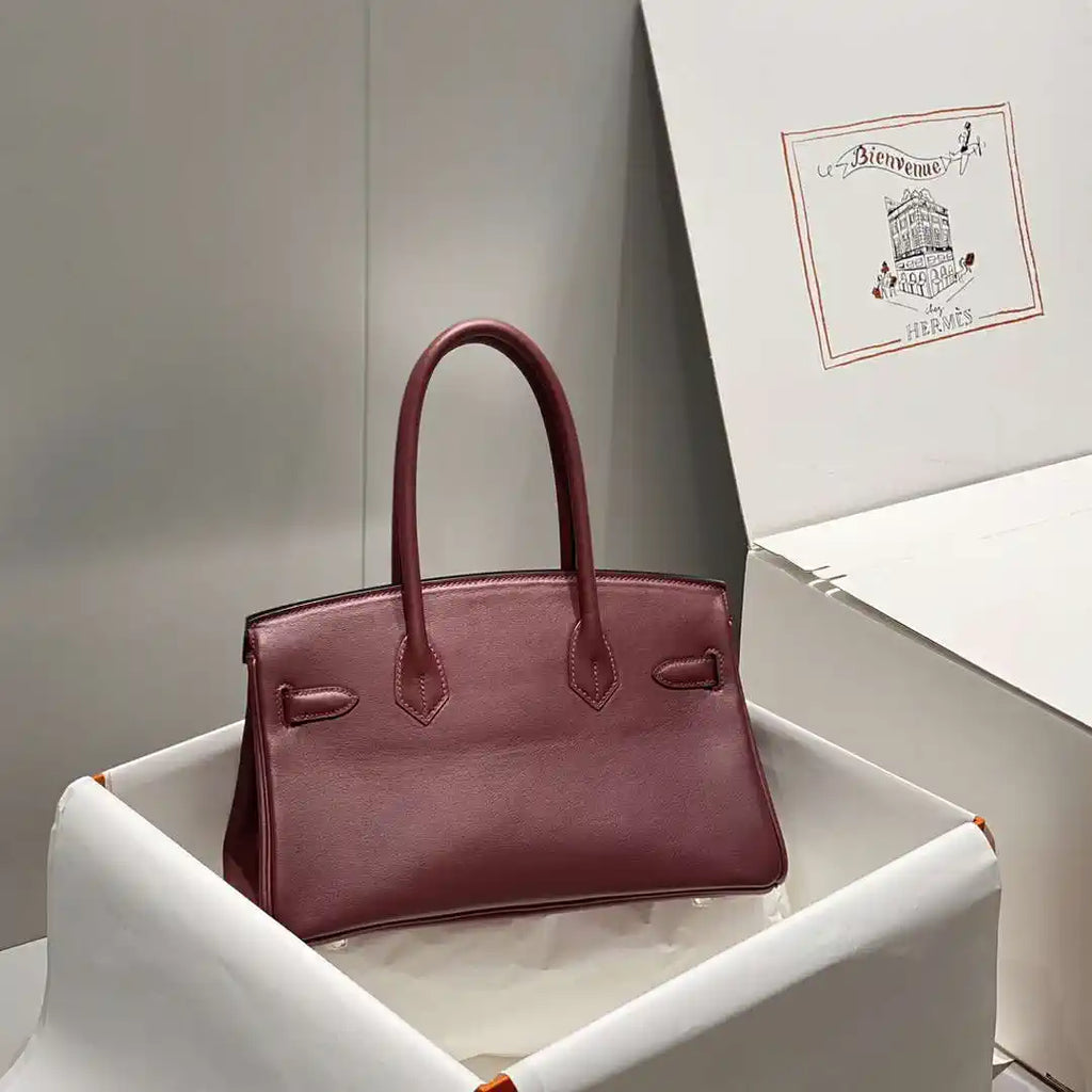 Hermes Shoulder Birkin 29 Etoupe Evercolor Palladium Hardware H92206