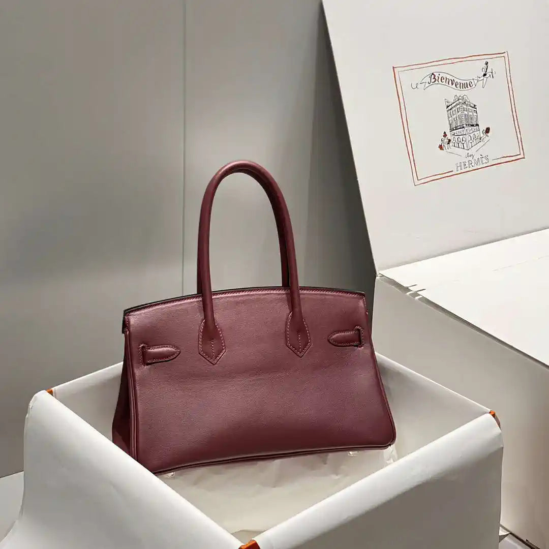 Hermes Shoulder Birkin 29 Etoupe Evercolor Palladium Hardware H92206