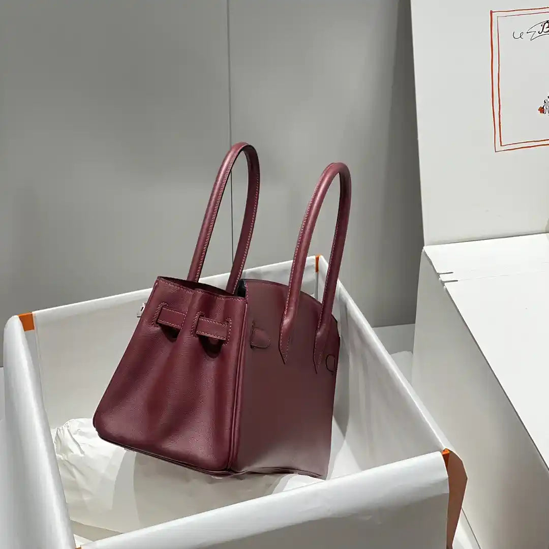 Hermes Shoulder Birkin 29 Etoupe Evercolor Palladium Hardware H92206