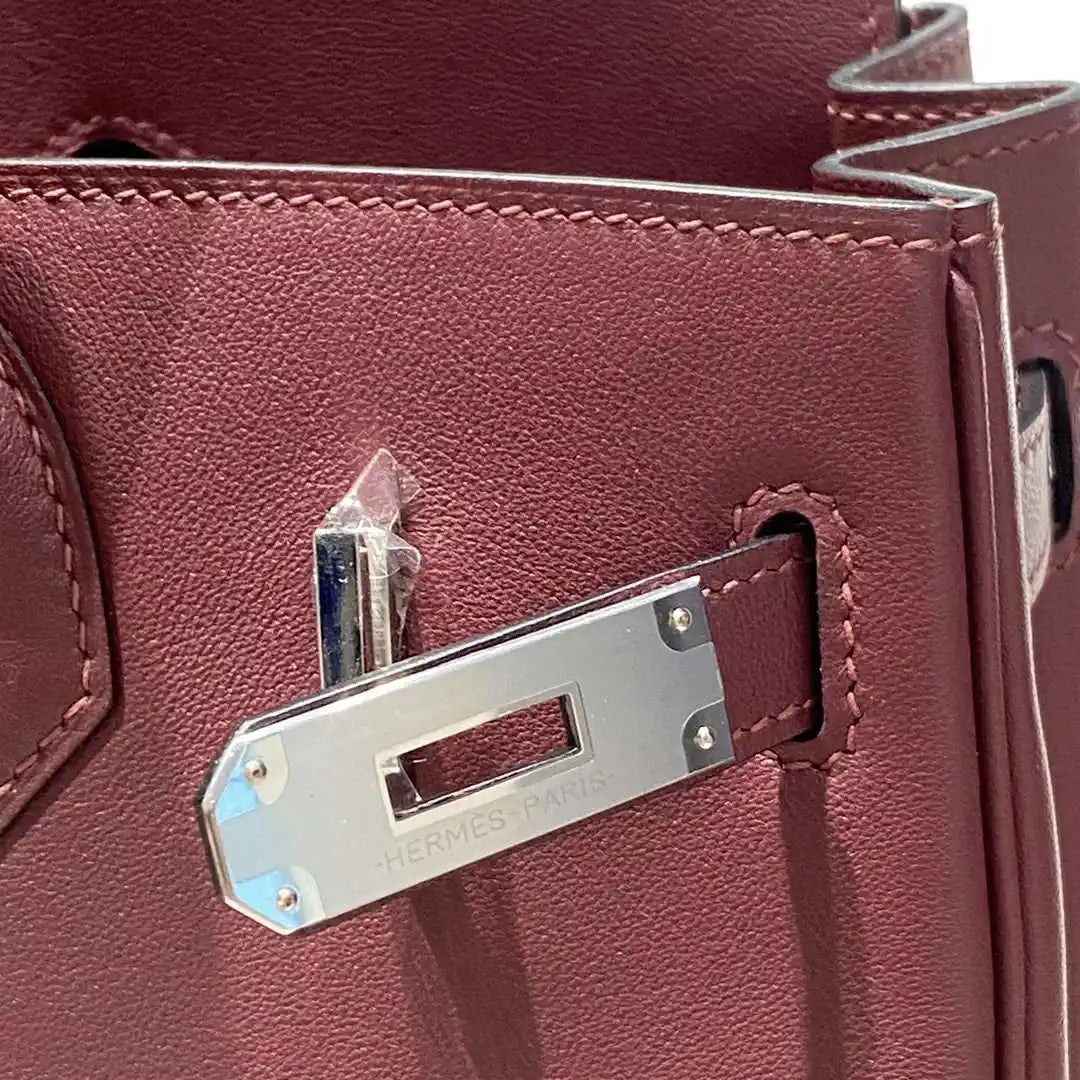 Hermes Shoulder Birkin 29 Etoupe Evercolor Palladium Hardware H92206