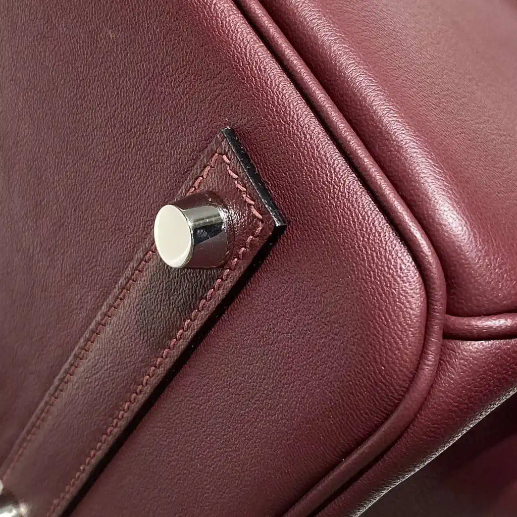 Hermes Shoulder Birkin 29 Etoupe Evercolor Palladium Hardware H92206