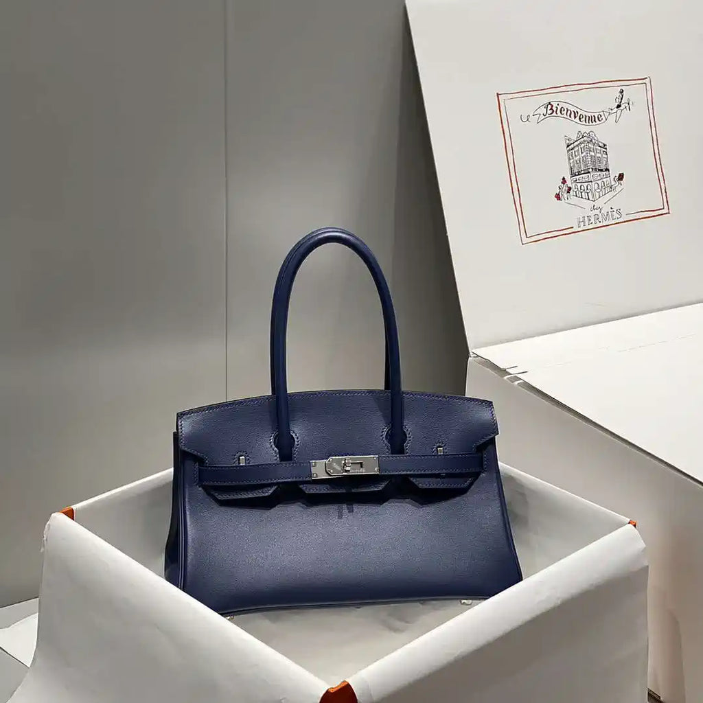 Hermes Shoulder Birkin 29 Etoupe Evercolor Palladium Hardware H92211