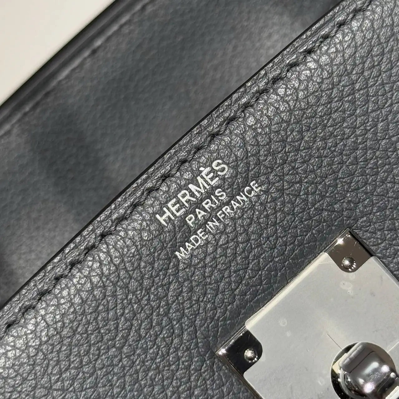 Hermes Shoulder Birkin 29 Etoupe Evercolor Palladium Hardware H92214 Gray