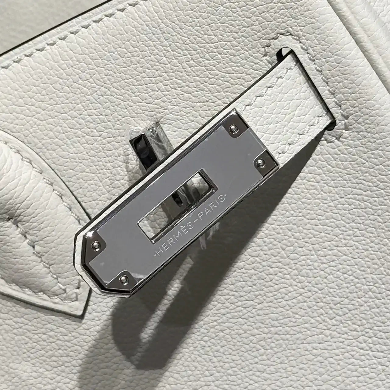 Hermes Shoulder Birkin 29 Etoupe Evercolor Palladium Hardware H92215