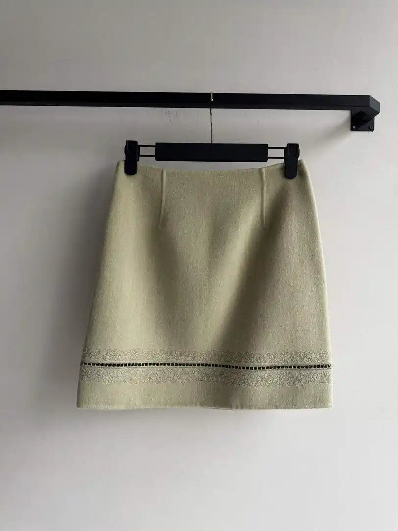 Hermes Women 100% Cashmere skirt  H33372