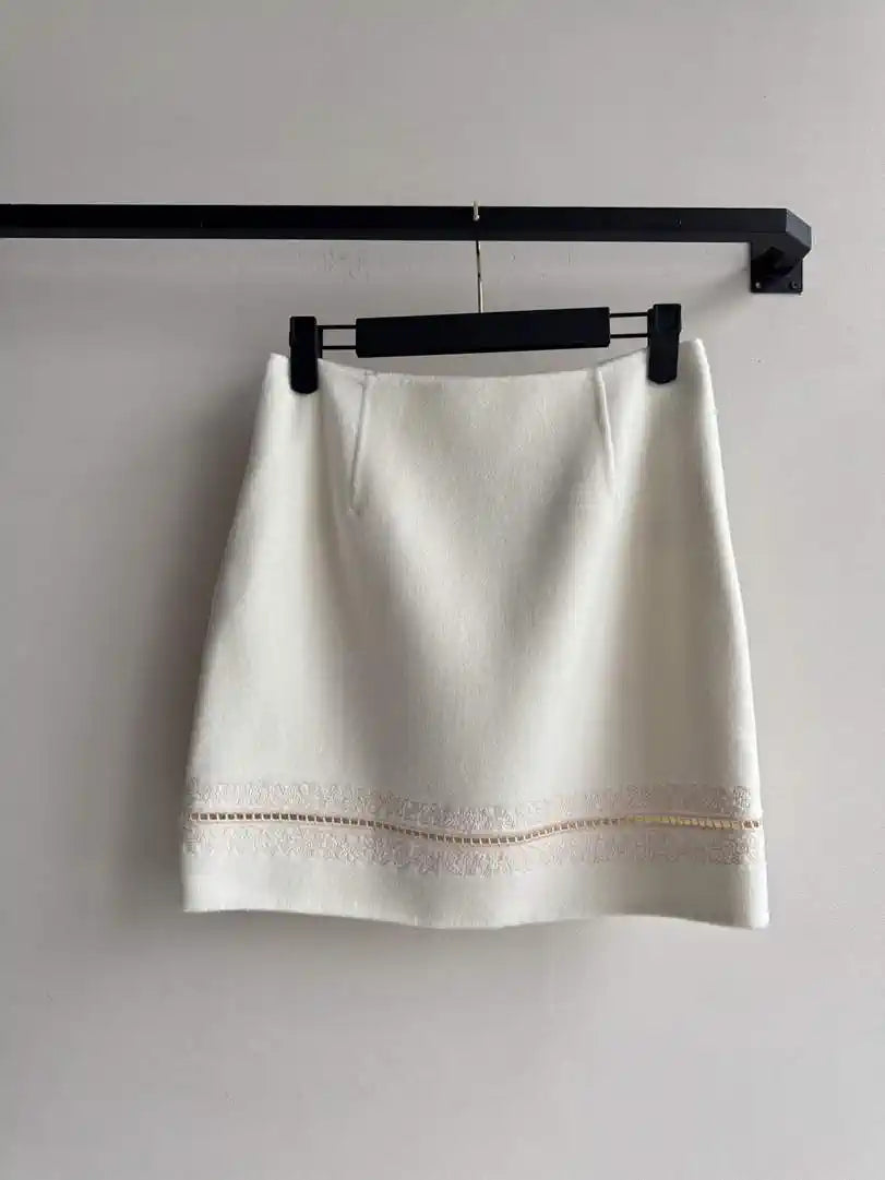 Hermes Women 100% Cashmere skirt  H33373