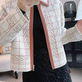 Hermes Women cashmere coat with leather H33360