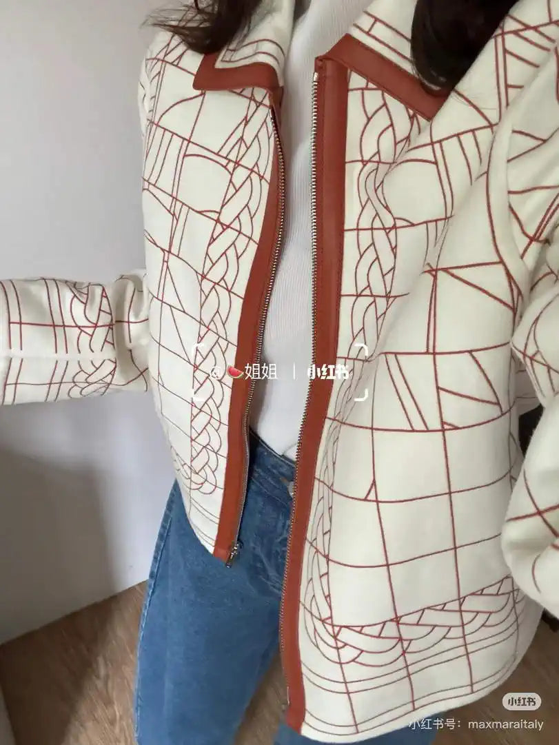 Hermes Women cashmere coat with leather H33360