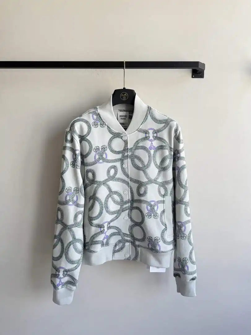Hermes Women casual sweatshirt jacket coat H33365