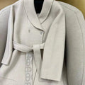 Hermes Women Classic pig nose monogram cashmere coat H33362