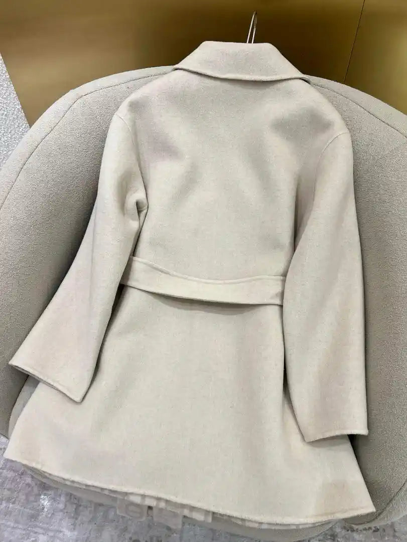 Hermes Women Classic pig nose monogram cashmere coat H33362