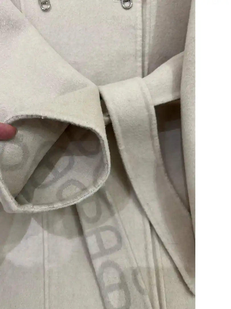 Hermes Women Classic pig nose monogram cashmere coat H33362