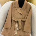Hermes Women Classic pig nose monogram cashmere coat H33363