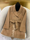 Hermes Women Classic pig nose monogram cashmere coat H33363