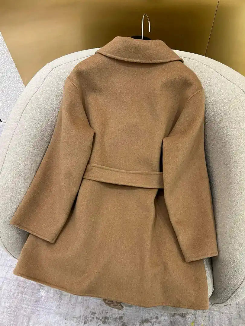 Hermes Women Classic pig nose monogram cashmere coat H33363