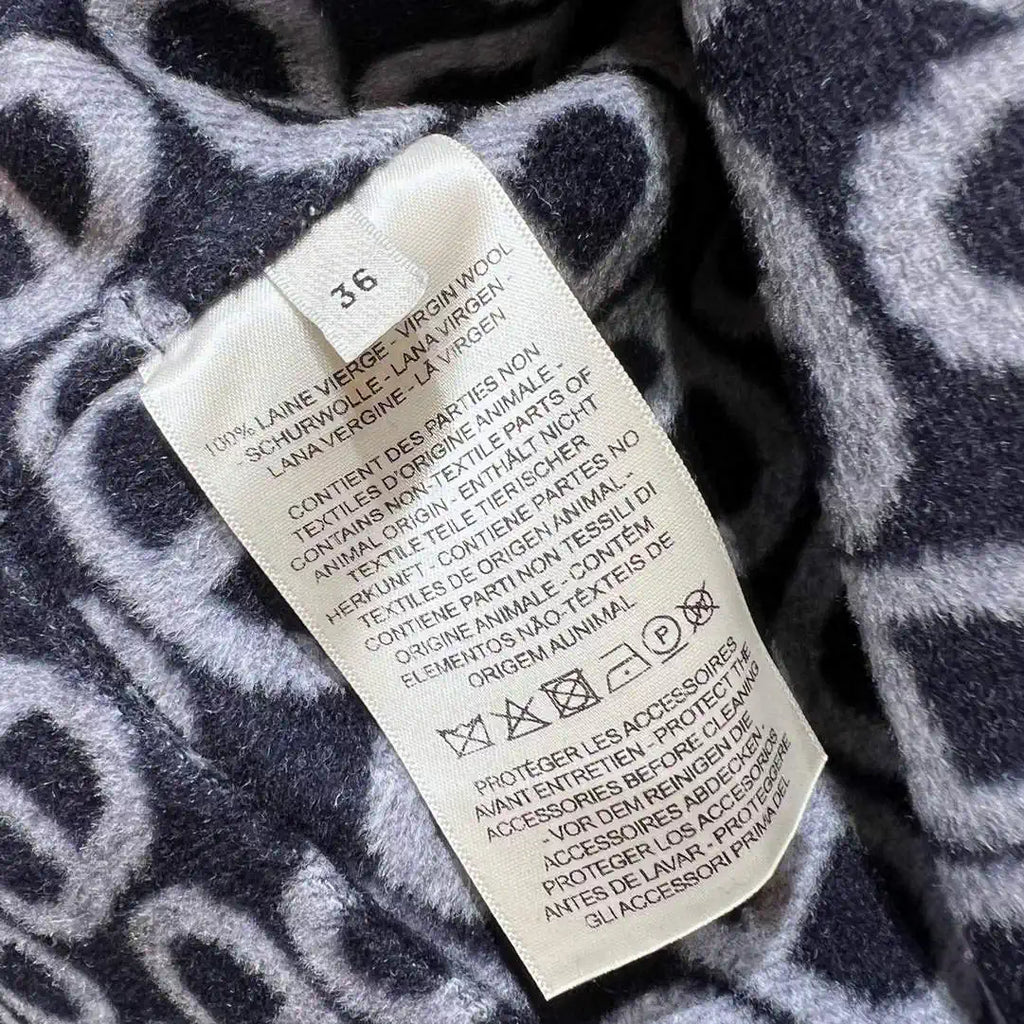 Hermes Women Classic pig nose monogram cashmere coat H33366