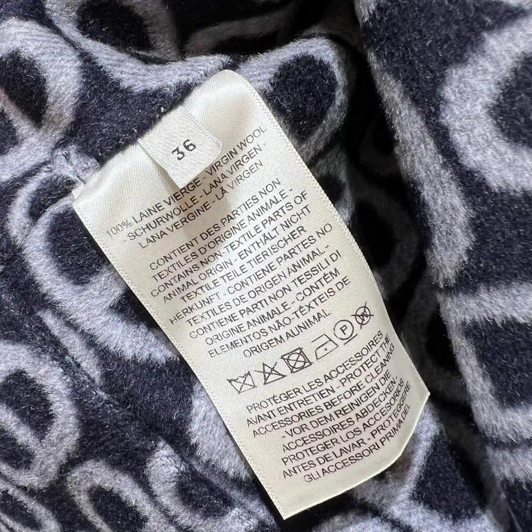 Hermes Women Classic pig nose monogram cashmere coat H33366