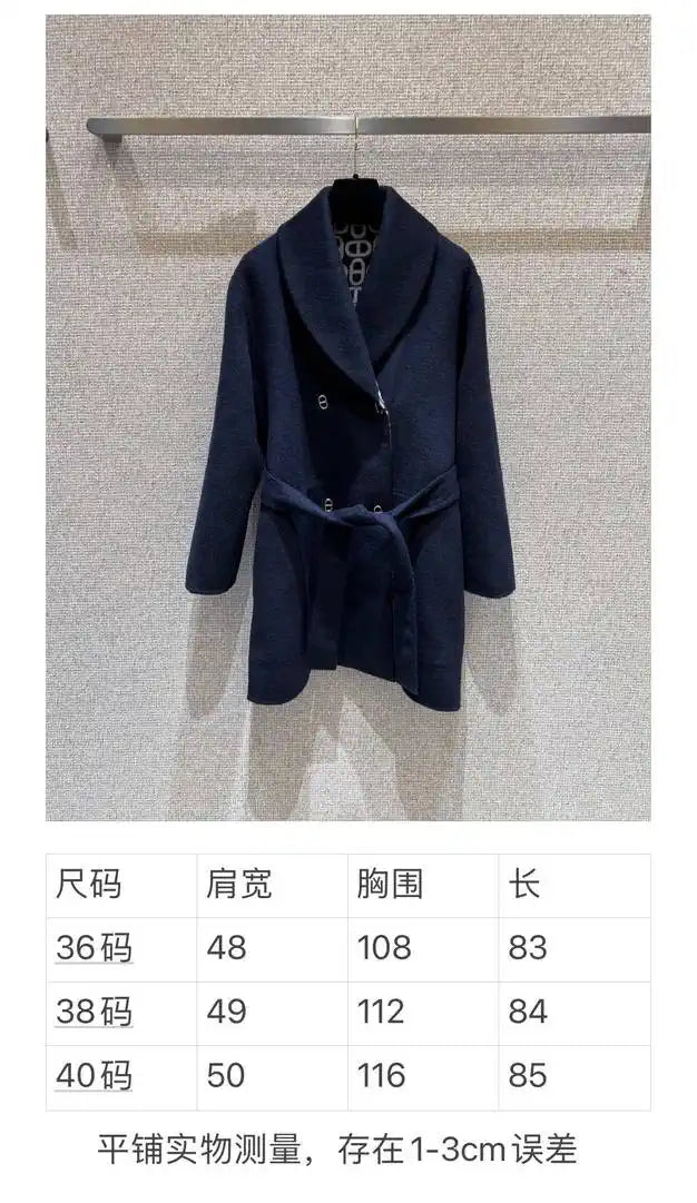 Hermes Women Classic pig nose monogram cashmere coat H33366