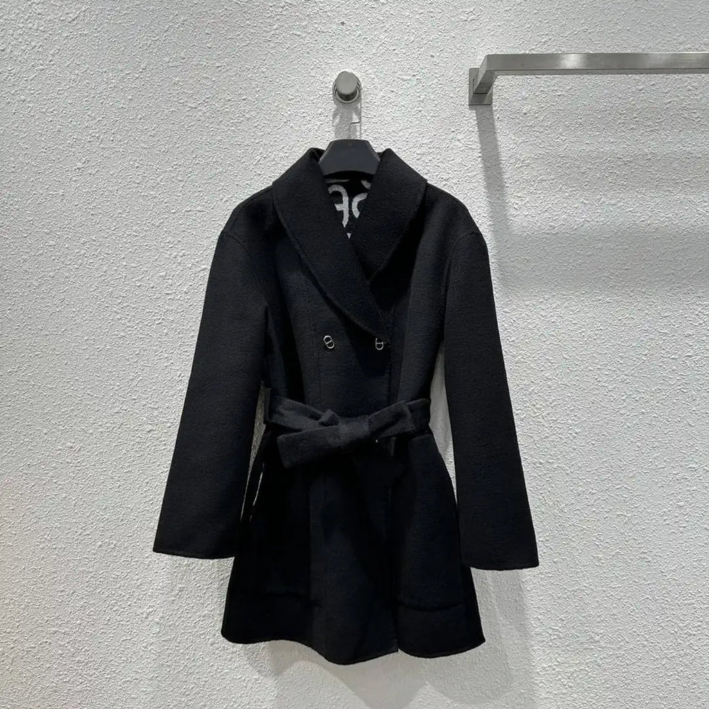 Hermes Women Classic pig nose monogram cashmere coat H33367